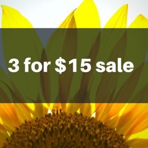 🤍3 for $15 DEALS! Or 2 for $10!!!